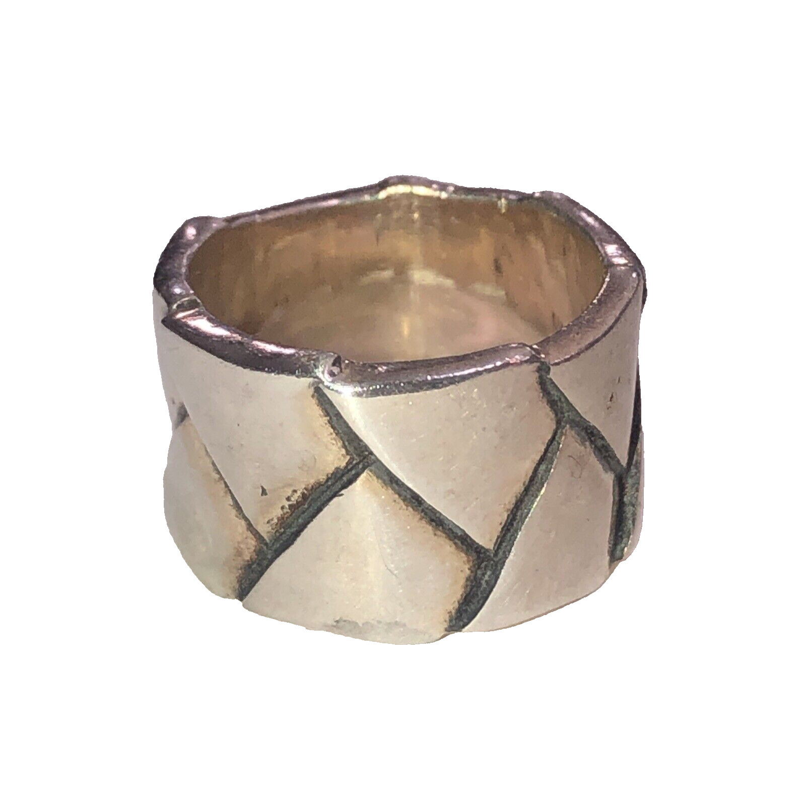 Sterling Silver Ring Solid 925 Size 6 Handmade - image 4