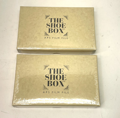 APS Film Storage File 2x APS Files ''The Shoe Box'' Vintage USA Rare