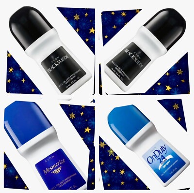 AVON Men Roll On Antiperspirant Deodorants  (lot of 4) Mix & Match 2.6 ounces