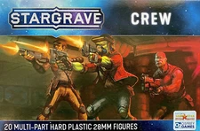 Stargrave Crew 28mm New • 1 Sprue • 5 Miniatures • Osprey Northstar
