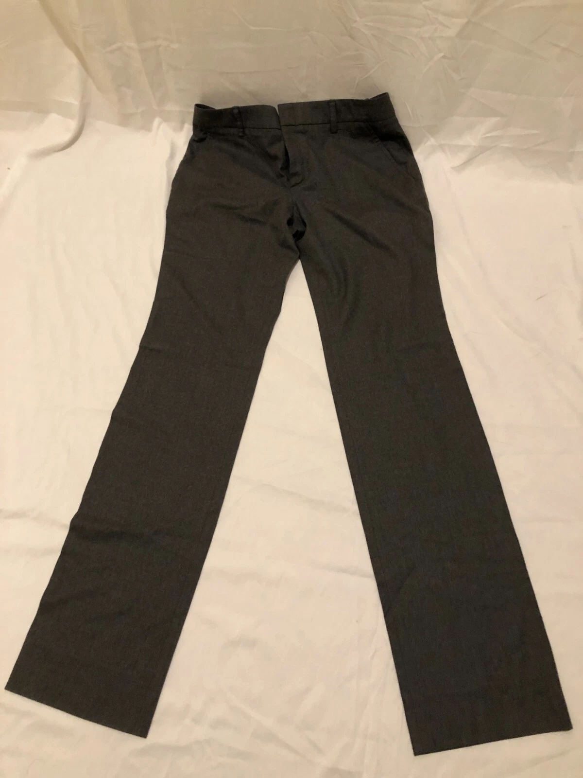 Pantalon extensible femme GUCCI laine Str pantalon jambe gris taille 44 Italie 6 États Unis  28