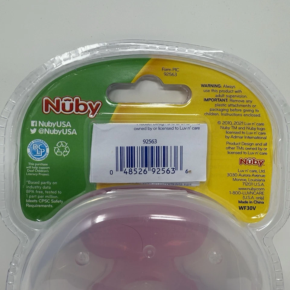 *2 PACK* Nuby Silicone Teethe-EEZ Teether with Bristles, Hygienic Case, BPA FREE - Image 3 of 4
