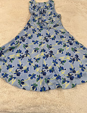 Banana Republic Women's Floral Fully Lined side pockets V Neck dress