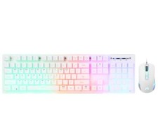 Abko KM400 Combo Membrane Gaming Keyboard Mouse White