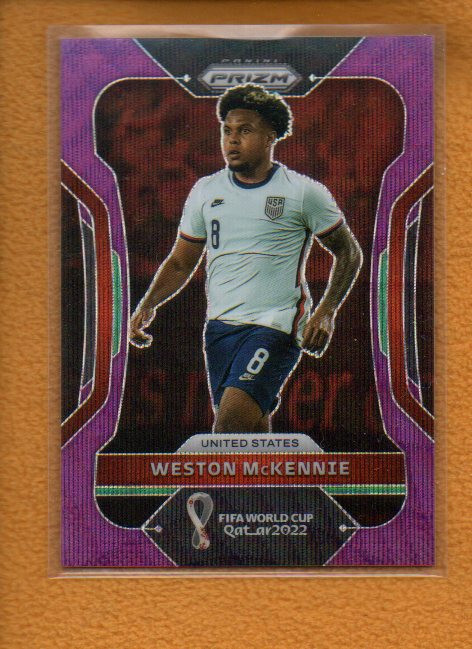 Weston McKennie 2022 Prizm FIFA World Cup Purple Wave #209 /99 United States