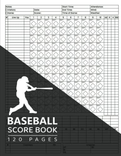scorebook baseball softball: baseball scorebook large print, Simple baseball sta | eBay