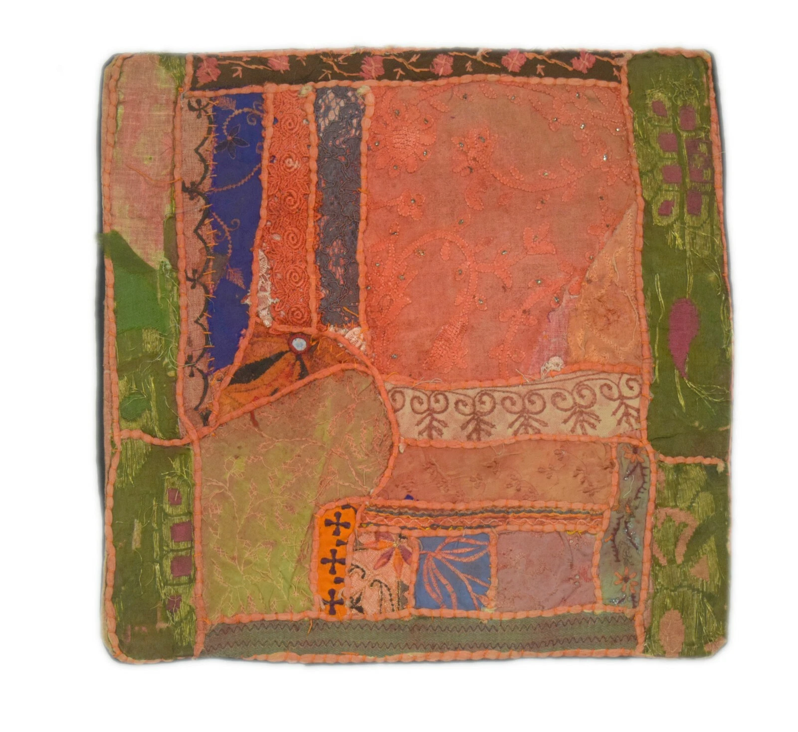 Beautiful Multi Color Patchwork Home Interior Decoration Cushion Cover. i17-454