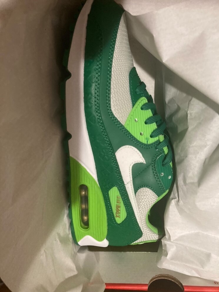 Nike Mens Air Max 90 'St. Patrick's Day' Shoes 10.5