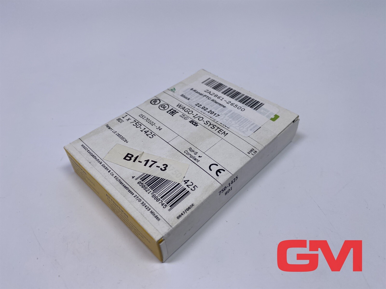 Wago 8-Channel Digital Input 750-1425 PTC I/O System