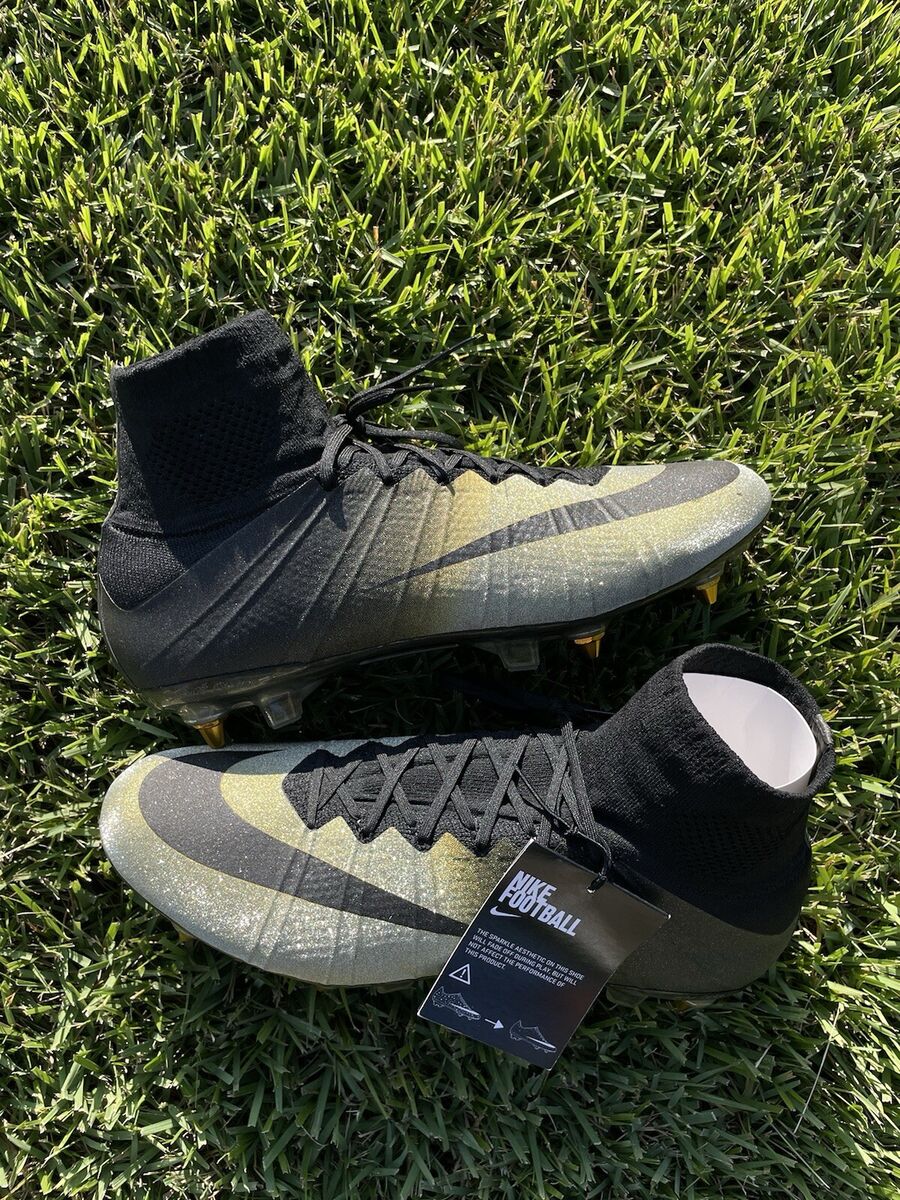 NIKE MERCURIAL SUPERFLY CR7 SE SG RARE GOLD #101/333 SZ 10.5 NIKE MERCURIAL SUPERFLY CR7 SE SG RARE GOLD #101/333 SZ 10.5