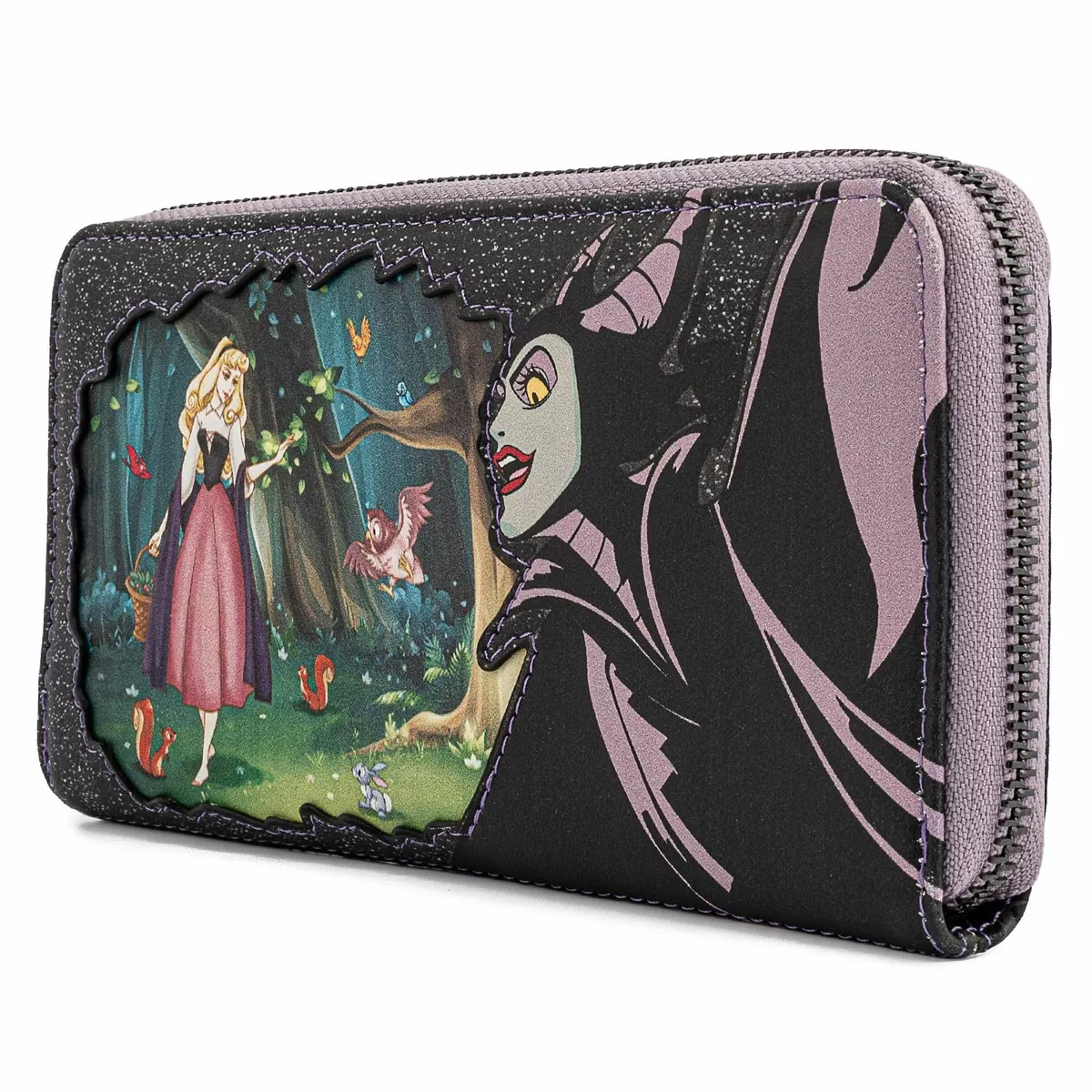 Loungefly Disney Villains Scene Maleficent Sleeping Beauty Wallet Zip  Around New