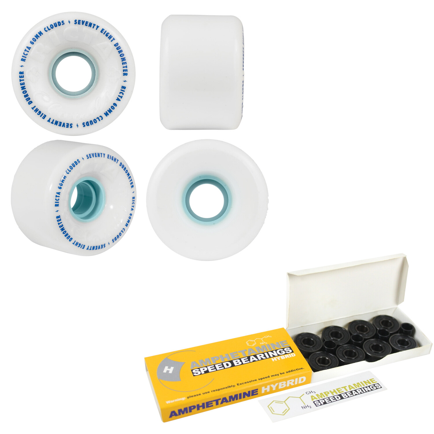 Cruiser Wheels With Hybrid Ceramic Bearings