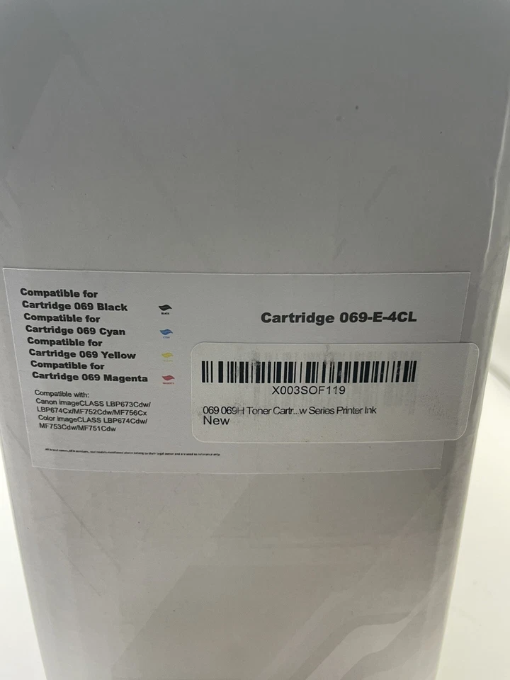 Canon 069H INK 4 件装 - 高级兼容墨水 TONER CARTRIDGE BLK MAG YEL CYAN — 第 2/2 张图片