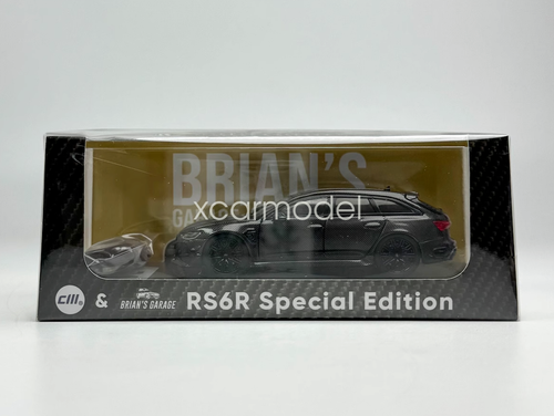 CM 1:64 Scale Black Carbon RS6 R Wagon Racing Sports Model Diecast Metal Car - Picture 10 of 10