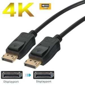 Displayport Cable 4k 60hz Display Port To Dp Cable 2k 144hz Cord 6 10 15ft Ebay