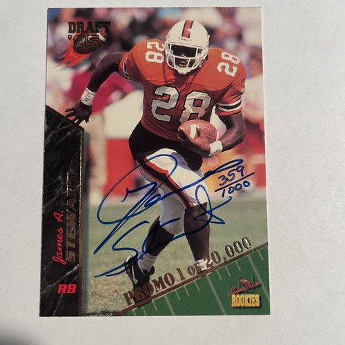 1995 Signature Rookies Franchise Signatures /1000 James Stewart Rookie Auto RC