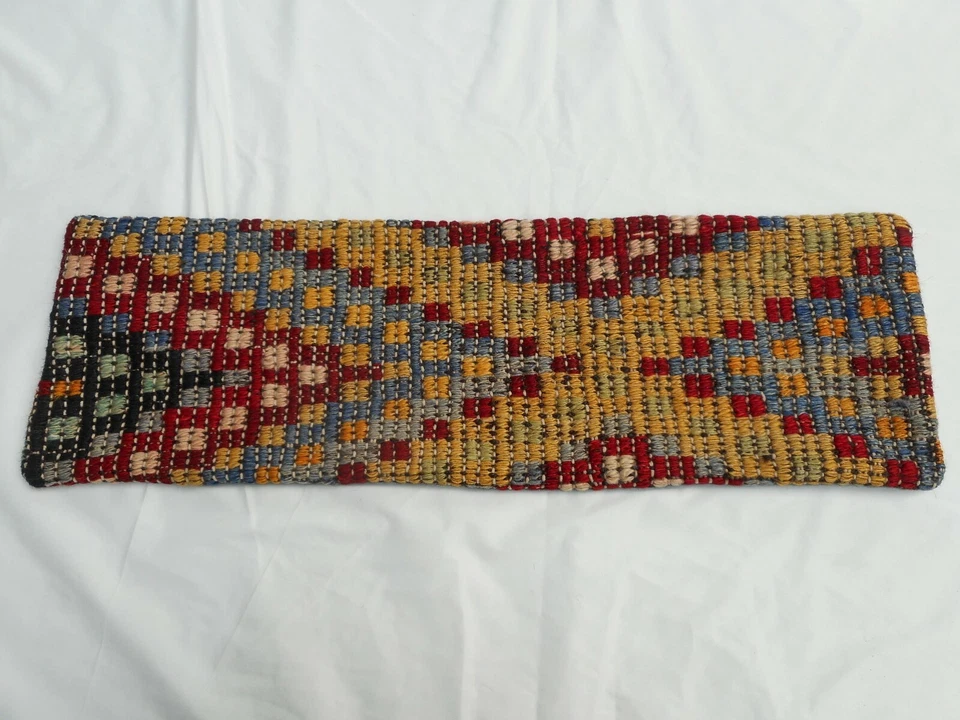 Unique  Kilim Pillow Cover 7x23" Case from Kilim Rug Hidden Zipper Amazing Work - Image 2 of 4