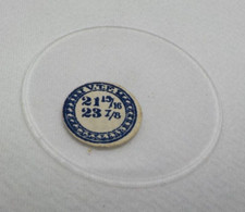 THICK GLASS POCKET WATCH CRYSTAL NEW OLD STOCK SIZE 21 15/16 REPLACEMENT VTG