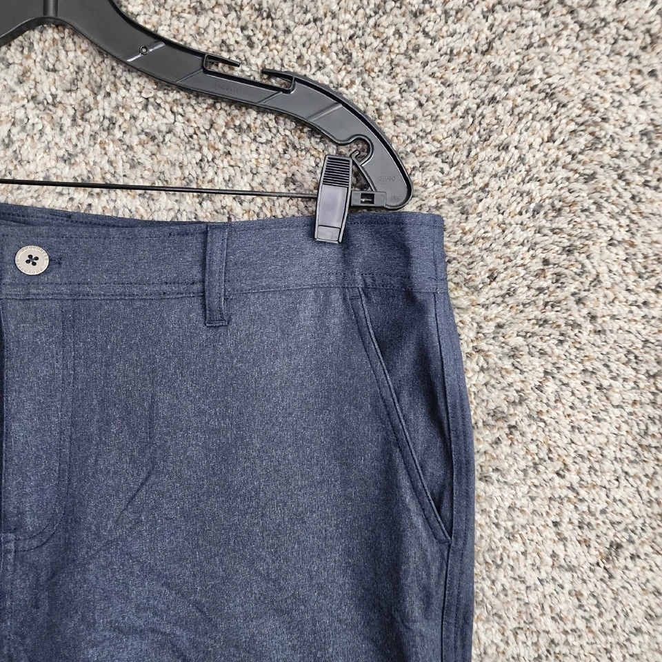Pantalones Cortos 32 Degrees Cool Para Hombre XL Azul Frente Plano Elastizados Rendimiento Bolsillos Cremallera Foto 3 de 4