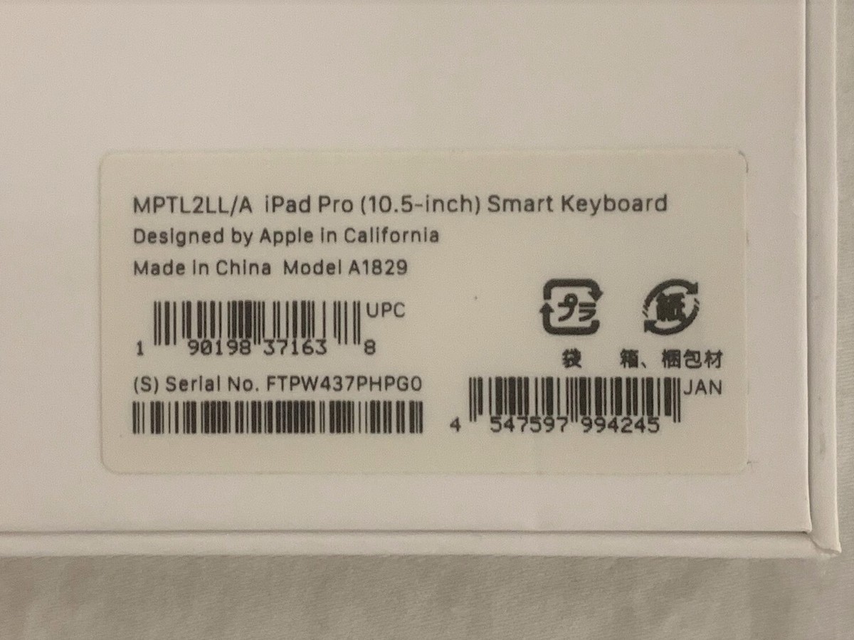 Apple Smart Keyboard A1829 10.5-inch iPad Pro in Original