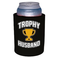 Trophy Husband Thick Foam "Old School" Style Can Coolie