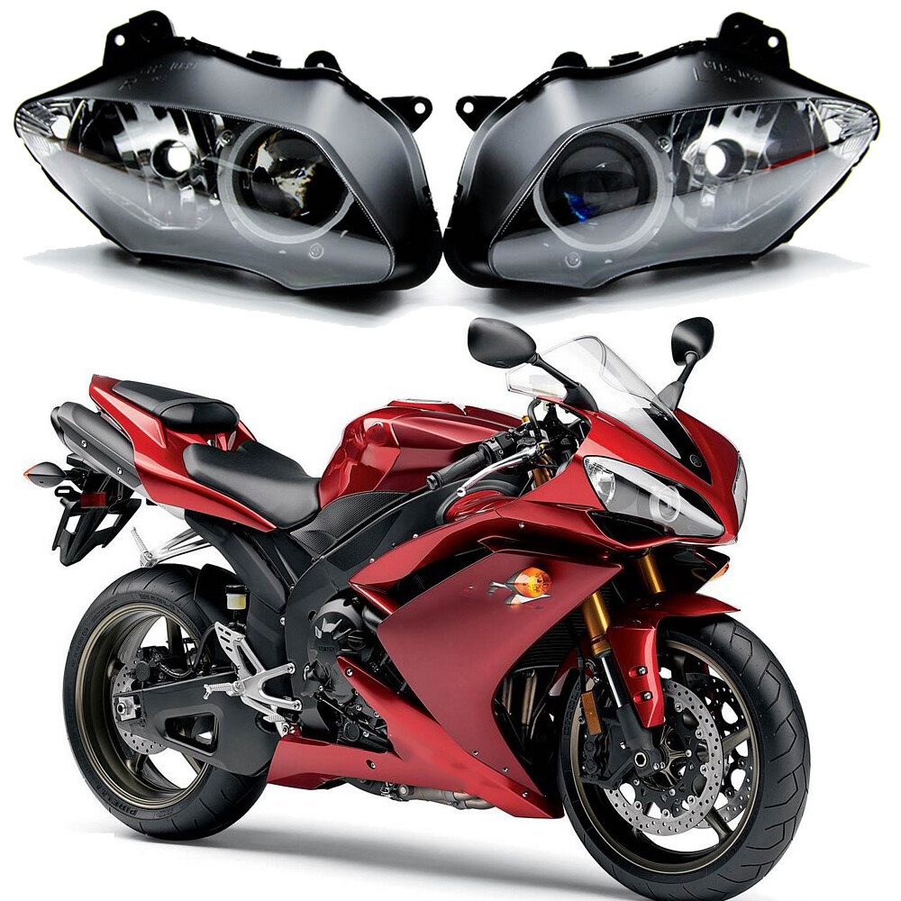 Fit For 2007 2008 Yamaha YZF R1 YZF-R1 YZFR1 Front Headlight