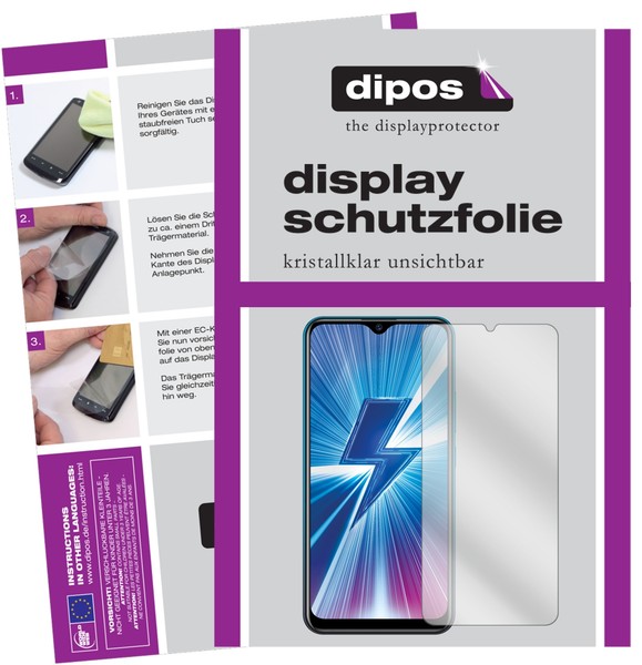 2X Schutzfolie FüR Vivo Y3 Klar Displayschutzfolie Folie Display Schutz Dipos-image