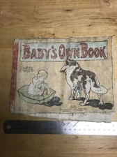 Antique Vintage Saalfield Muslin Books: Baby's  Own Book Antique Cloth