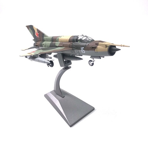 Avión de combate soviético MIG-21 modelo militar fundido a presión de aleación a escala 1:72 - Imagen 4 de 23