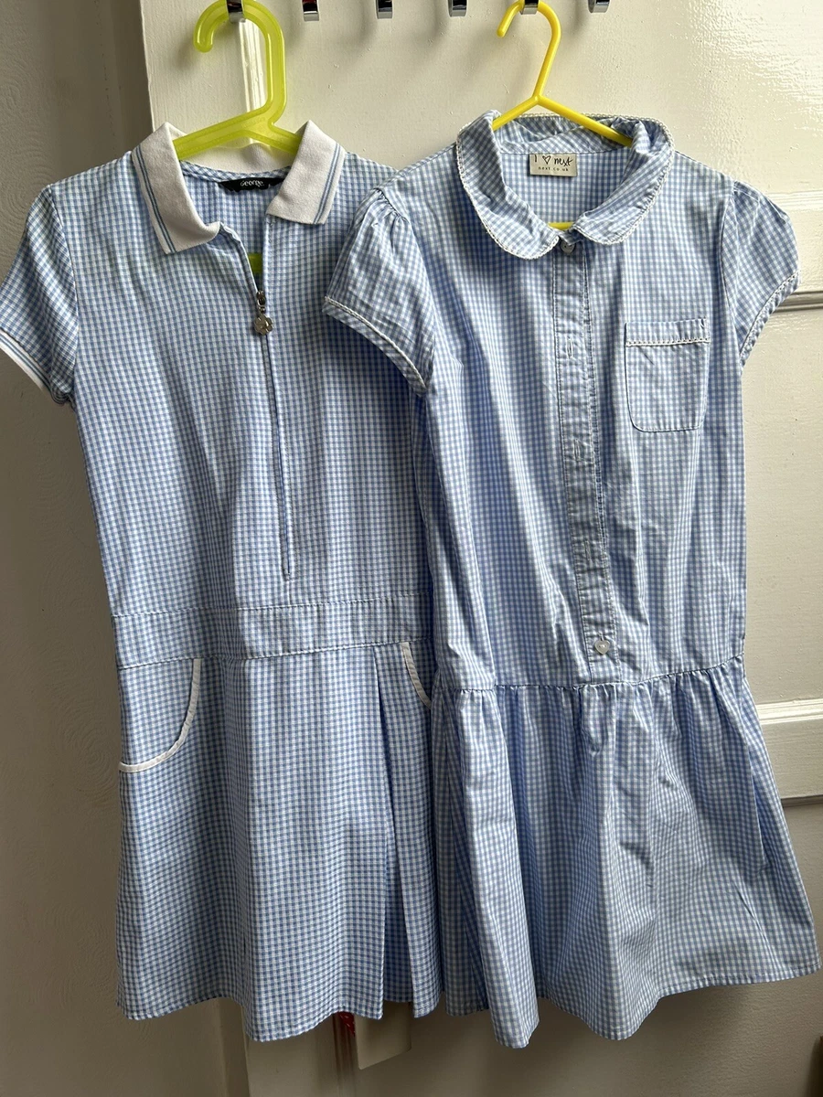 Royal blue clearance gingham school dress