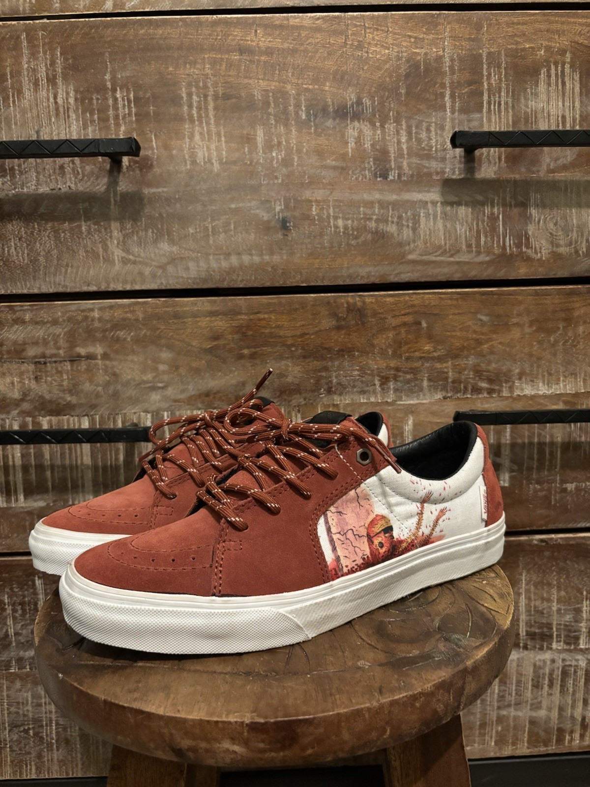 Neckface x Vans Collection AV Sk8 Low Size 10 Vintage Skate Shoe