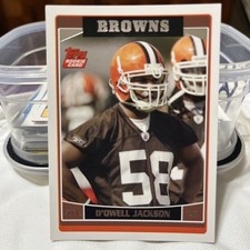 2006 Topps 325 Rookie D’Qwell Jackson Football Card . rookie card picture