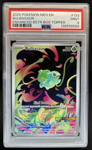 2025 Pokemon Mega Evolution Bulbasaur Promos #133/132 PSA 9