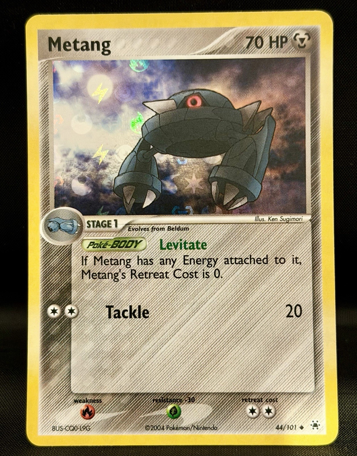 2004 Pokemon Hidden Legends Reverse Holo Foil English NM Card - Metang #44/101