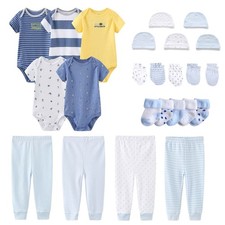Newborn Layette Gift Set Bodysuits Pants for Baby Girl and Boy 24 Piece 100 ...