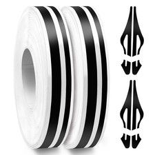 Black Vinyl Pinstripe Tape   33 Ft Decorative Auto Trim for Car Customization