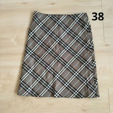 Burberry Blue Label Nova Check Knee-Length Skirt Multicolor 38/M(US:S) 114169c