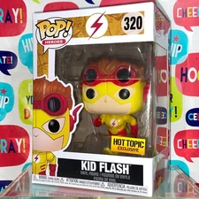 Kid Flash - DC Funko Pop 320 Hot Topic Exclusive + Protector