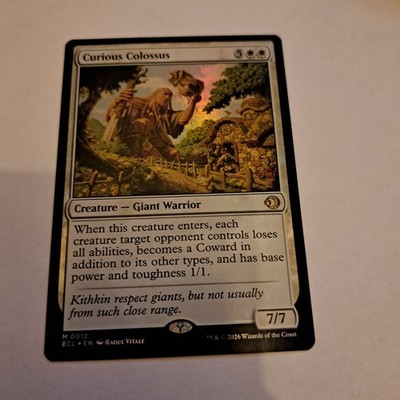 MTG Curious Colossus FOIL