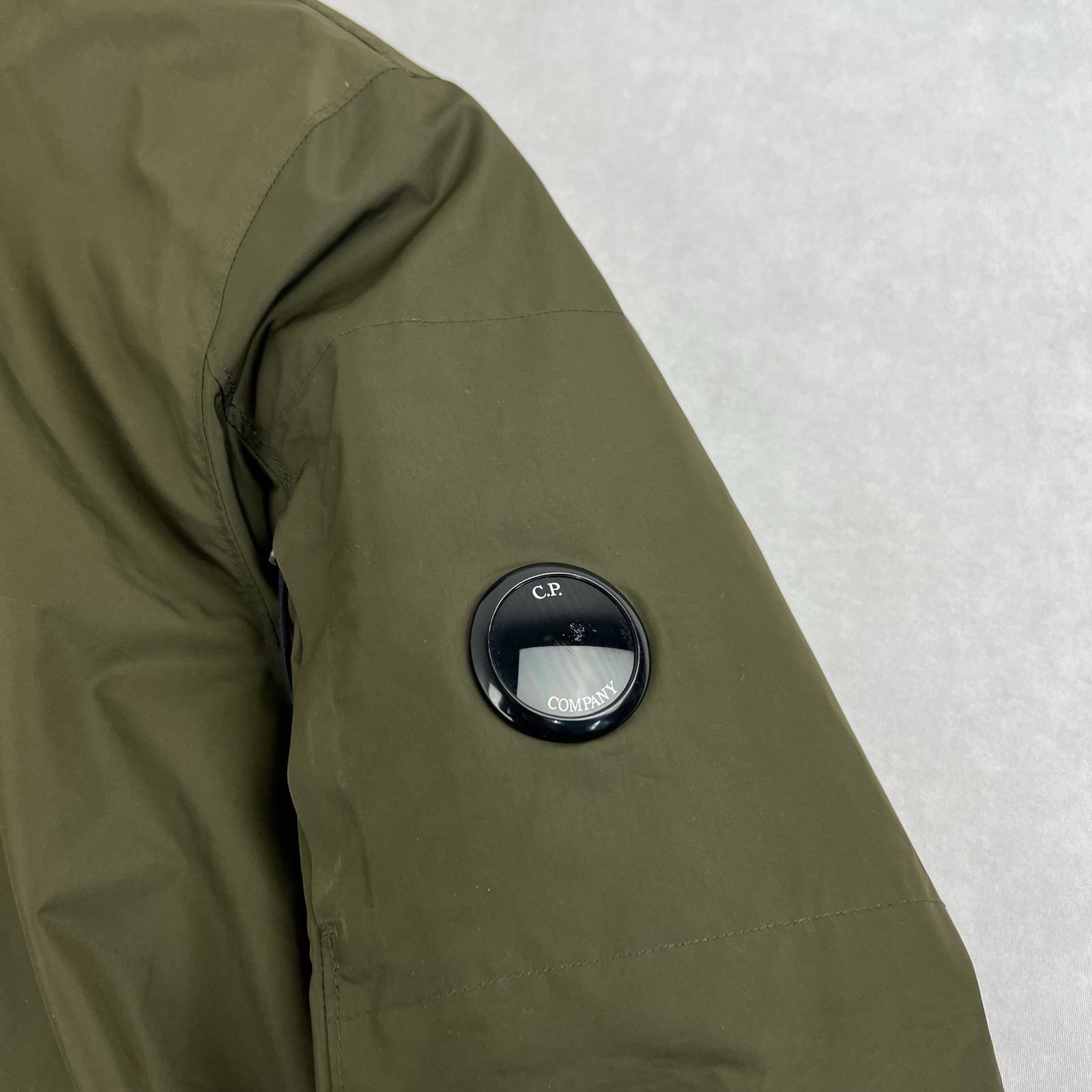 CP Company Micro M Down Puffer Jacket Balaclava Parka Khaki image 3