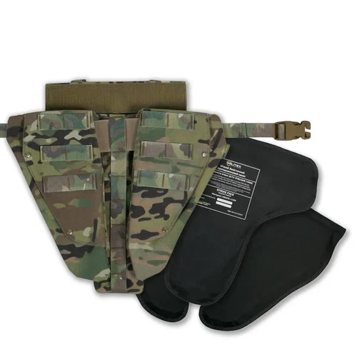 Kiborg Triple Groin Protector Multicam Level 1 Ballistic Panel Militex UA UHMWPE