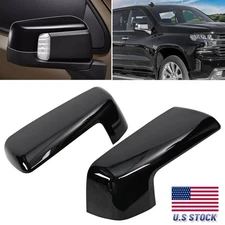 Gloss Black Top Half Mirror Cover Replacement For GMC for Sierra 1500 2019-2025