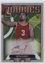 2023-24 Topps Finest Rookie Finest Auto Refractor Seth Lundy #RFA-SL Auto 4g8