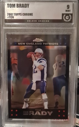 2007 TOPPS CHROME #TC6 TOM BRADY PATRIOTS PSA 9 MINT