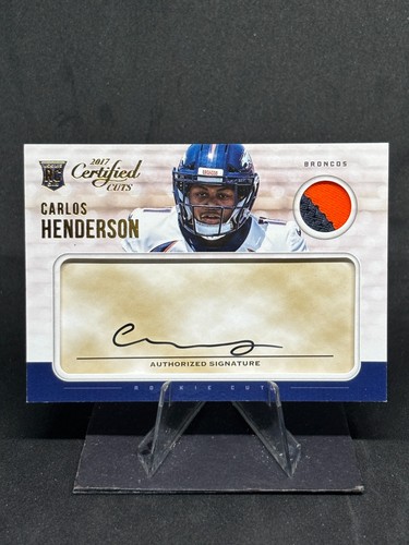 Carlos Henderson 2017 Panini Certified Rookie Cuts #229/299 Denver Broncos - Imagen 1 de 2