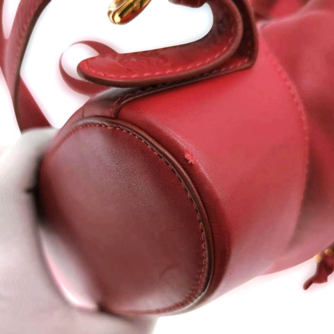 [Good Condition] Loewe Leather Backpack Drawstrin… - image 8