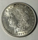 1921 Morgan Silver Dollar Nice AU Strong Luster *** FREE SHIP ***