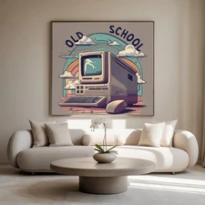 Digital Printable Wall Art Old School  Decor Living Room Kitchen Wall Art Decor