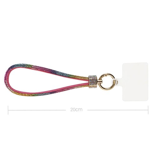 Bright Diamond Crystal Anti-lost Rope Keychain Hanging Cord Phone Accessories - Photo 2 sur 17