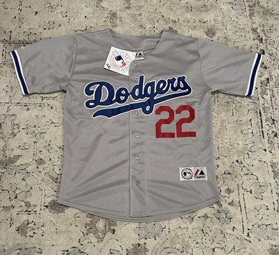 Majestic Authentic LA Dodgers Road Clayton Kershaw #22 MLB Jersey